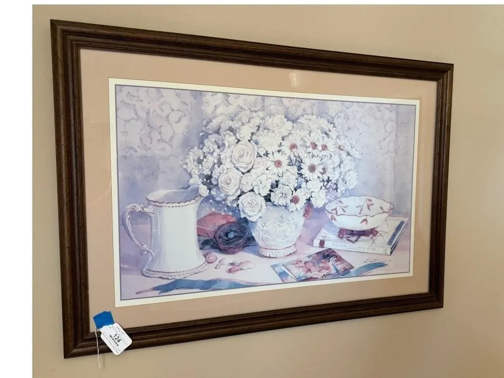 Langton Still Life Floral Framed Art Print