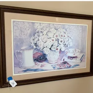 Langton Still Life Floral Framed Art Print