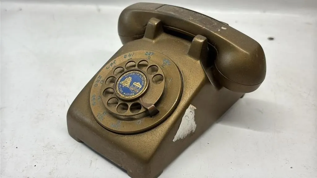 Vintage Brass Bell Telephone Systems phone award