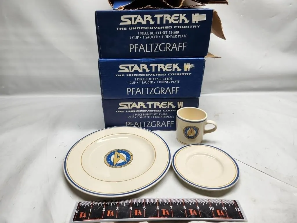 Star Trek VI Pfaltzgraff 3-Piece Buffet Sets (3)