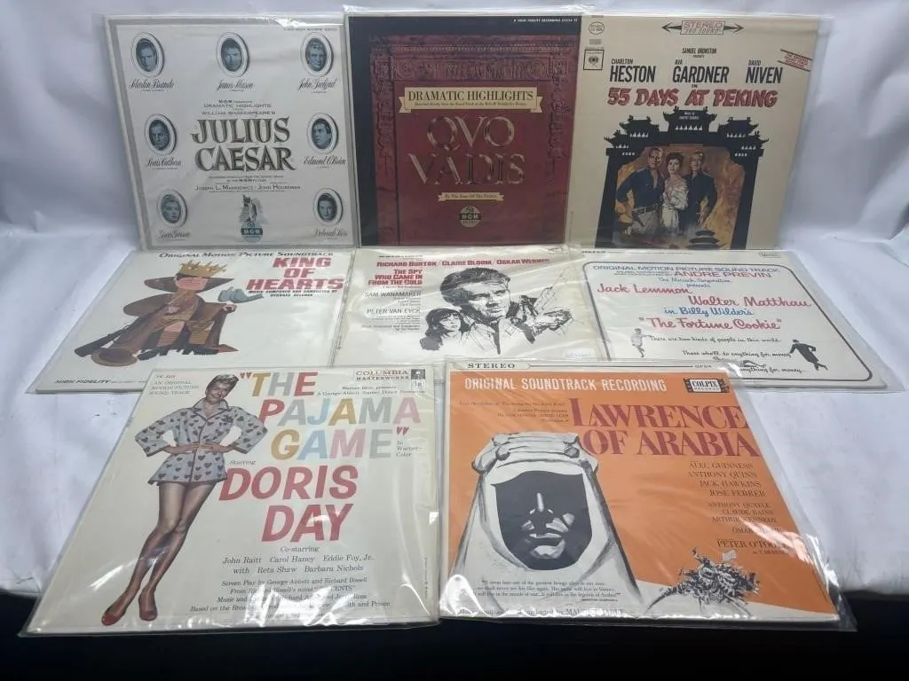 8 Vintage Movie Soundtrack LPs Lot