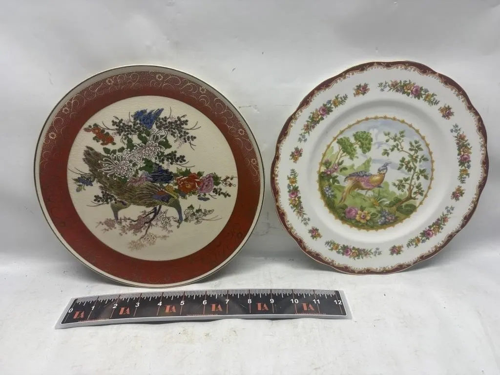 Satsuma & Royal Albert Chelsea Bird Plates