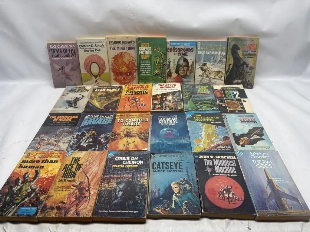 Vintage Science Fiction Paperback Book Collection