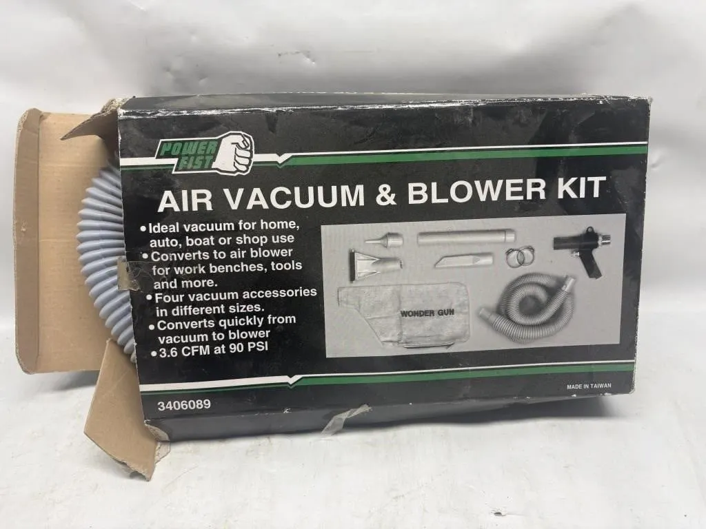 Power Fist Air Vacuum & Blower Kit + Intex Pool