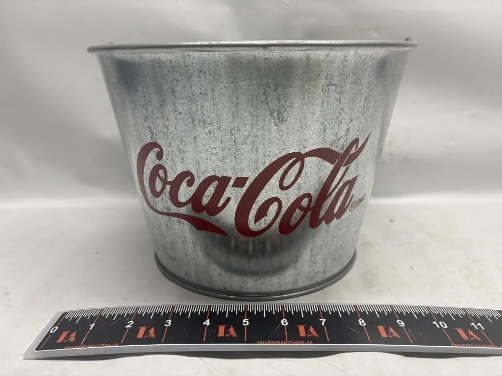 Coca-Cola Galvanized Metal Ice Bucket