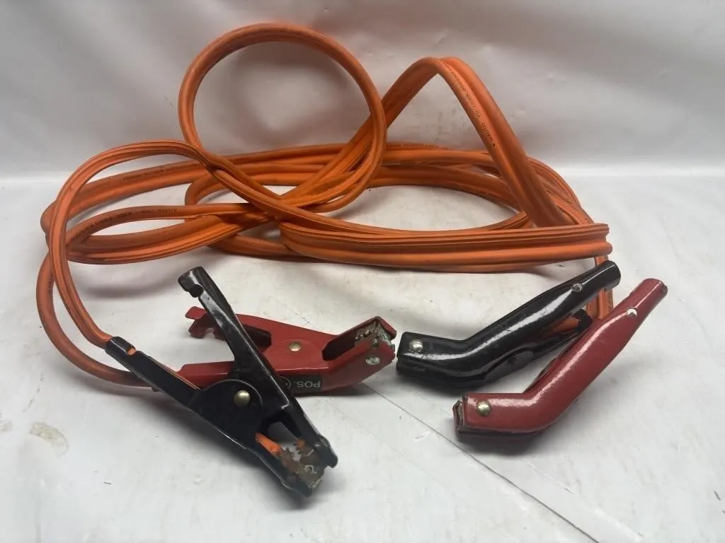 4-Gauge Booster/Jumper Cables with Heavy-Duty