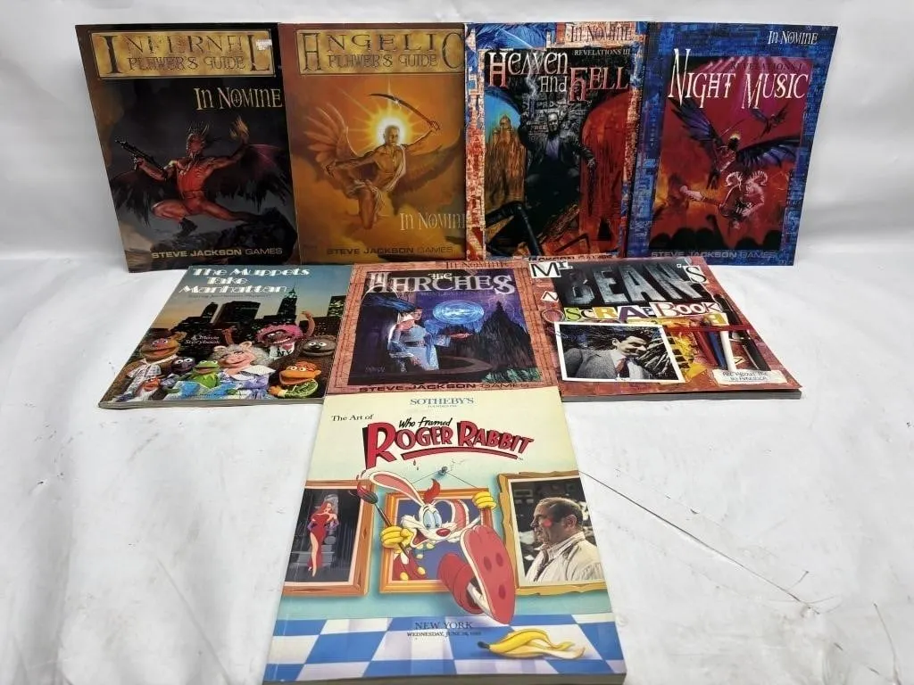 In Nomine RPG Books & Movie Storybook Collection