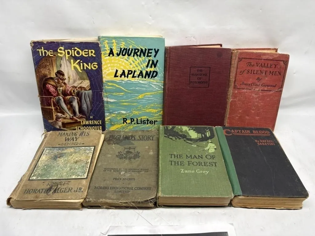Vintage Hardcover Book Lot (8 Titles)