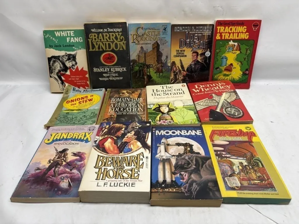Vintage Paperback Fiction & Sci-Fi Book Lot (13)