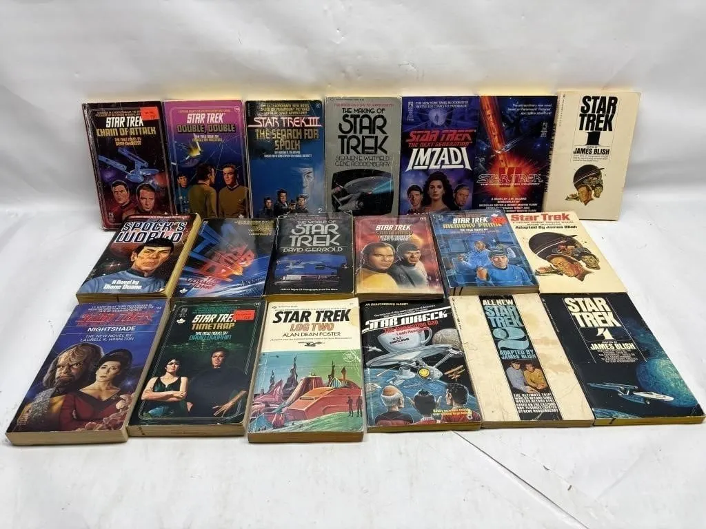 Star Trek Paperback Novel Collection (18 books)