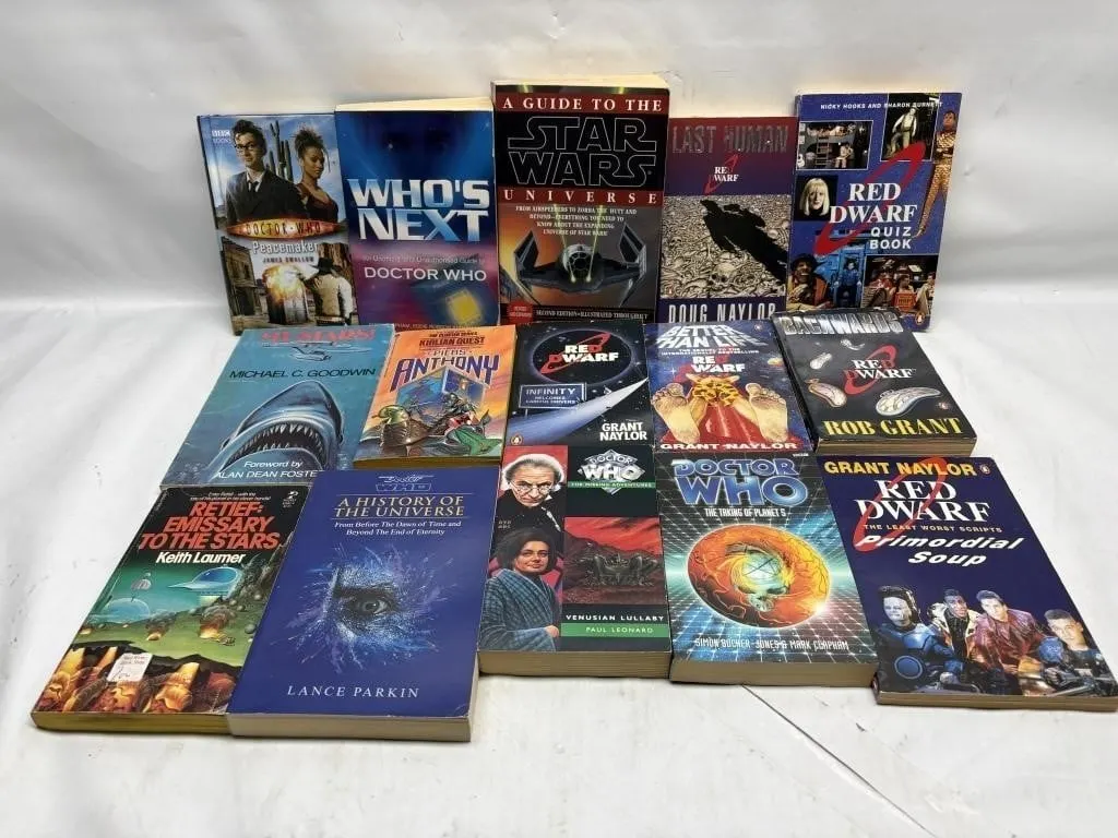 Sci-Fi Book Lot: Doctor Who, Red Dwarf, Star Wars