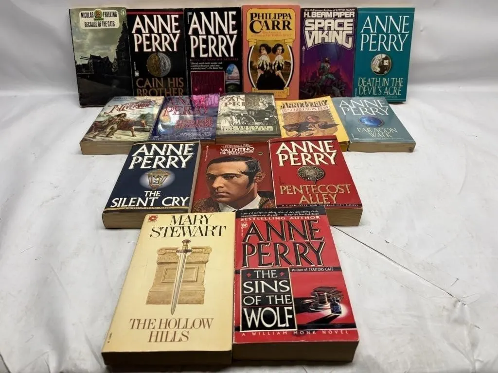 Anne Perry & Related Paperback Fiction Book Lot