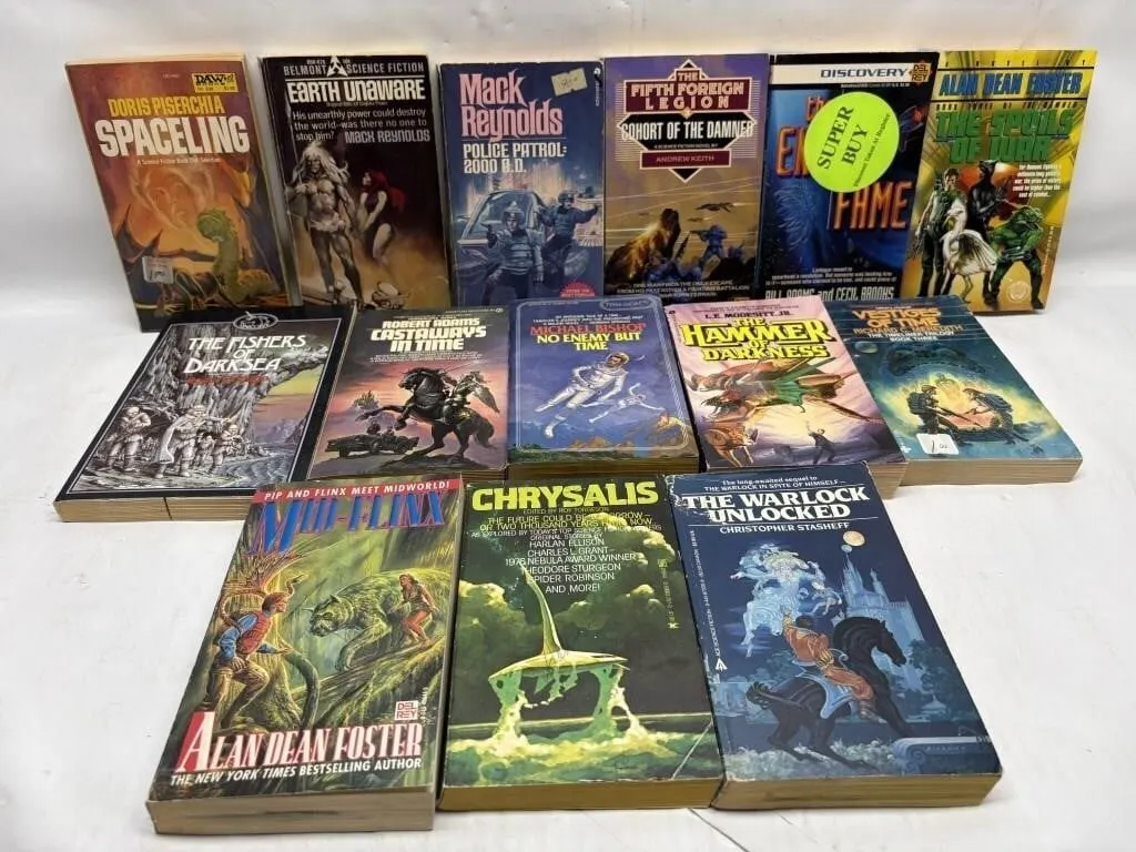 Vintage Science Fiction Paperback Book Lot (14
