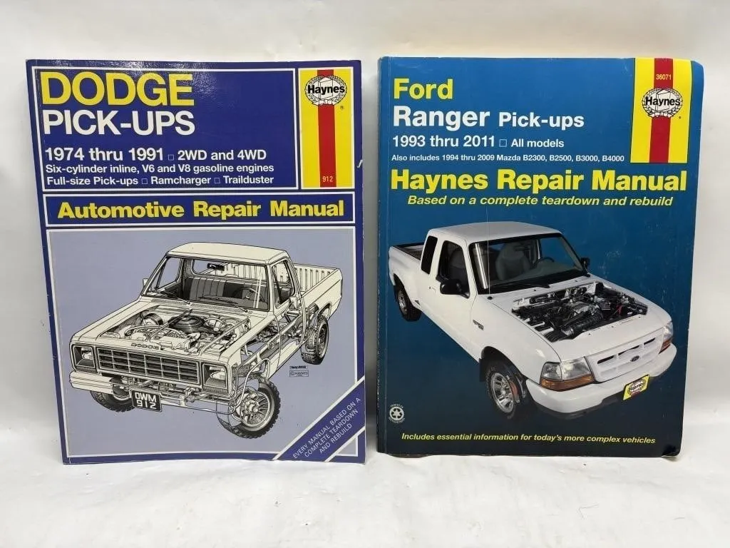 Haynes Dodge Pick-ups & Ford Ranger Repair Manuals