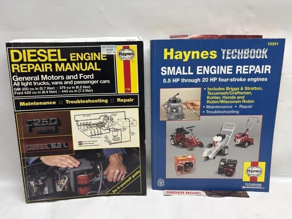 Haynes Diesel & Small Engine Repair Manuals (2)
