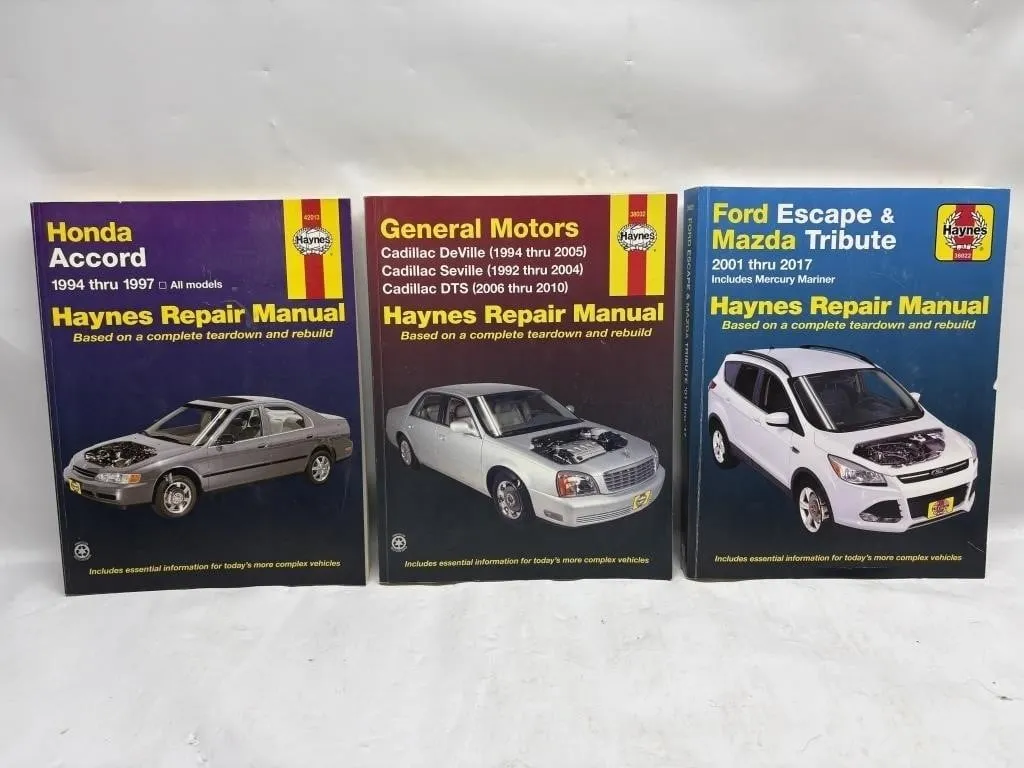 Haynes Repair Manuals - Honda, GM Cadillac,