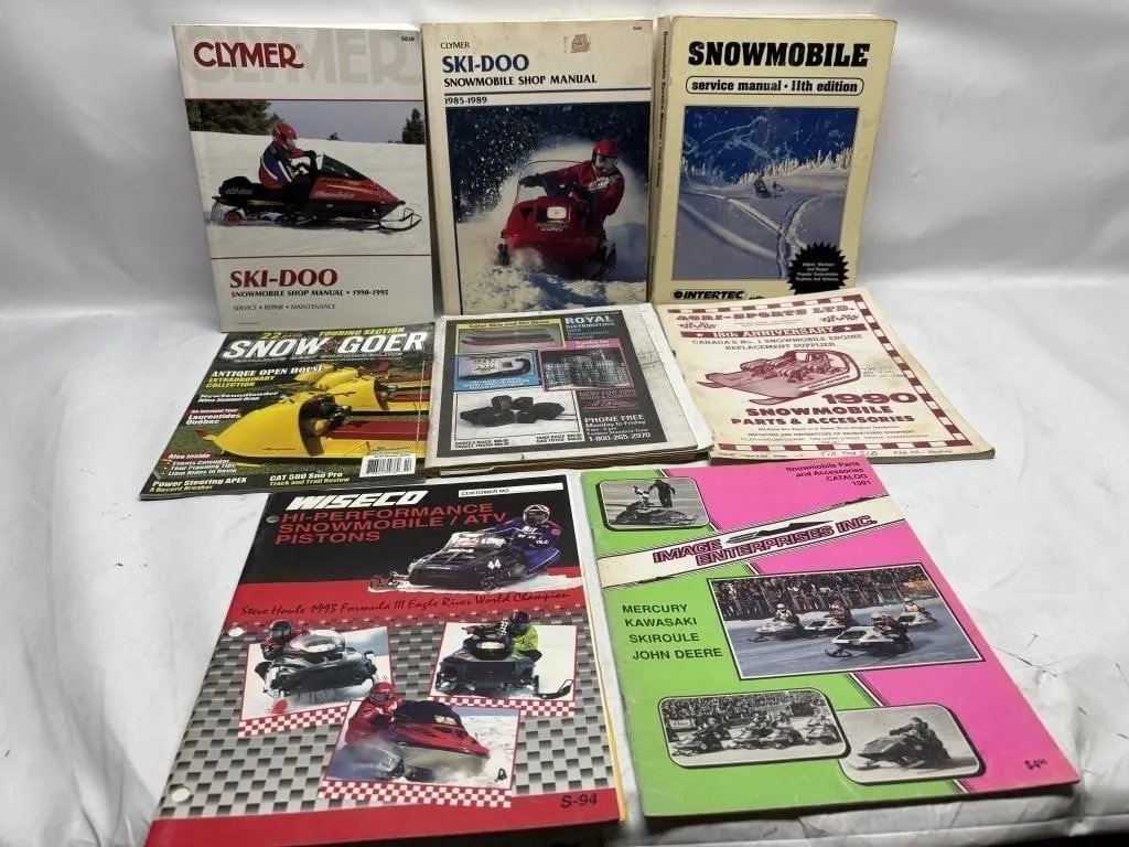 Vintage Snowmobile Manuals, Catalogs & Magazines