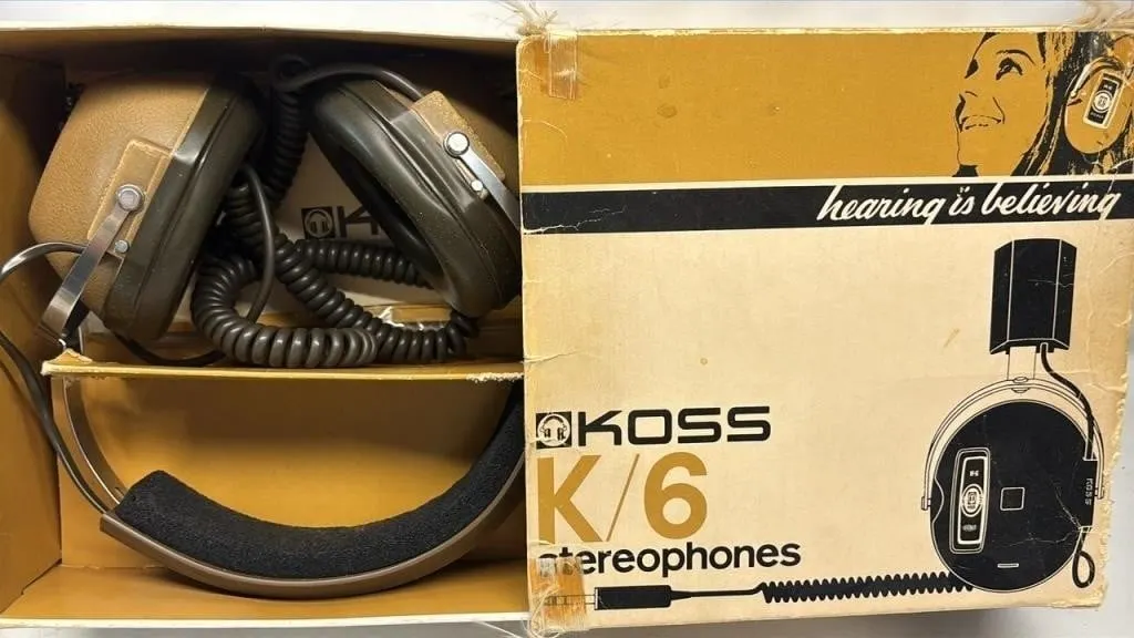 Vintage KOSS K/6 Headphones with box
