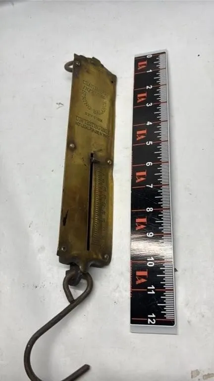 Vintage Large Brass Chatillons Hanging scale