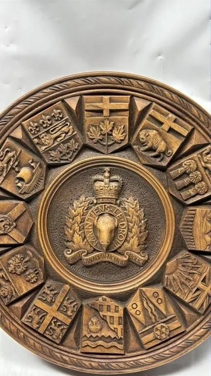 Vintage 14 inch RCMP Wall hanging