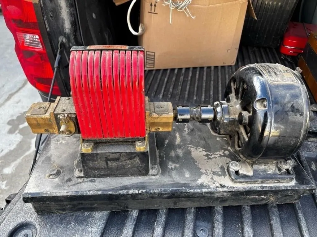 Antique Holtzer Cabot Electric Motor brass cast ir