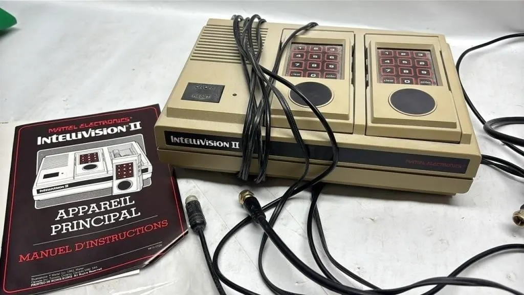 Vintage Mattel Intellivision II video game console