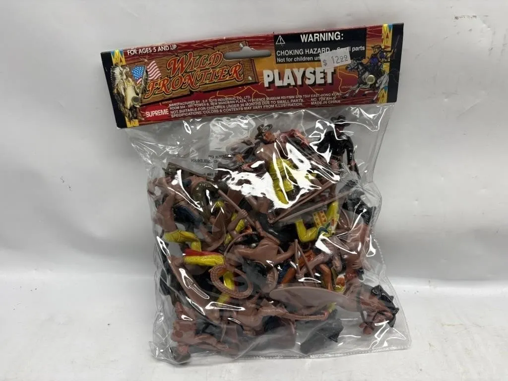 Wild Frontier Playset - Cowboys & Indians Figures