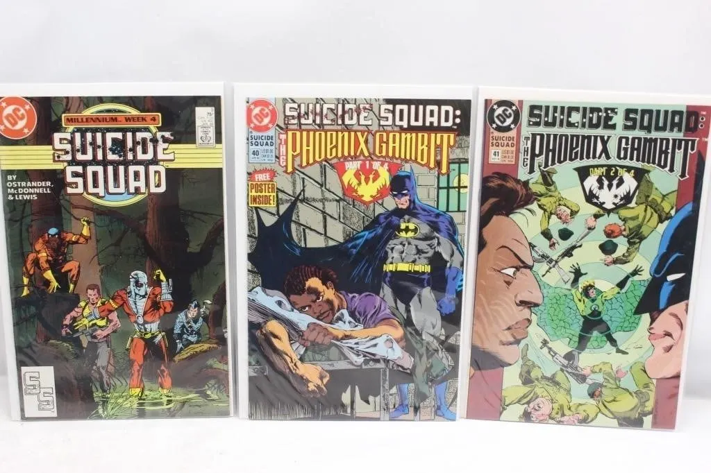 DC Suicide Squad Comics #9, #40, #41 Lot