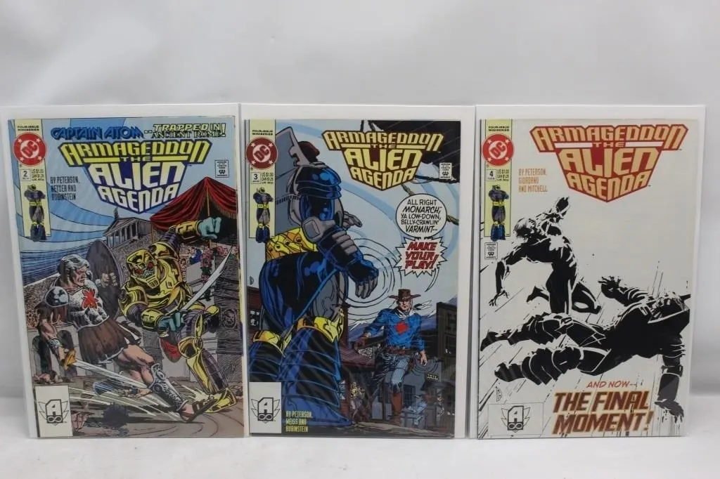 Armageddon: The Alien Agenda #2, 3, 4 DC Comics
