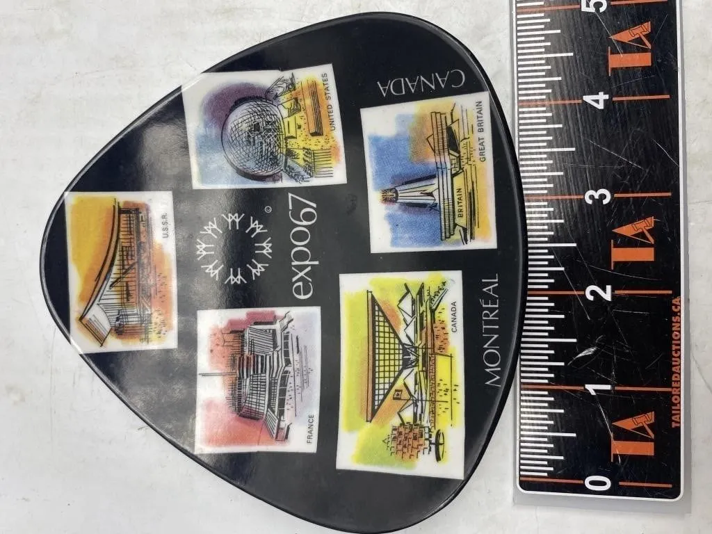 Vintage Expo 67 Montreal Souvenir Dish, Ornamold