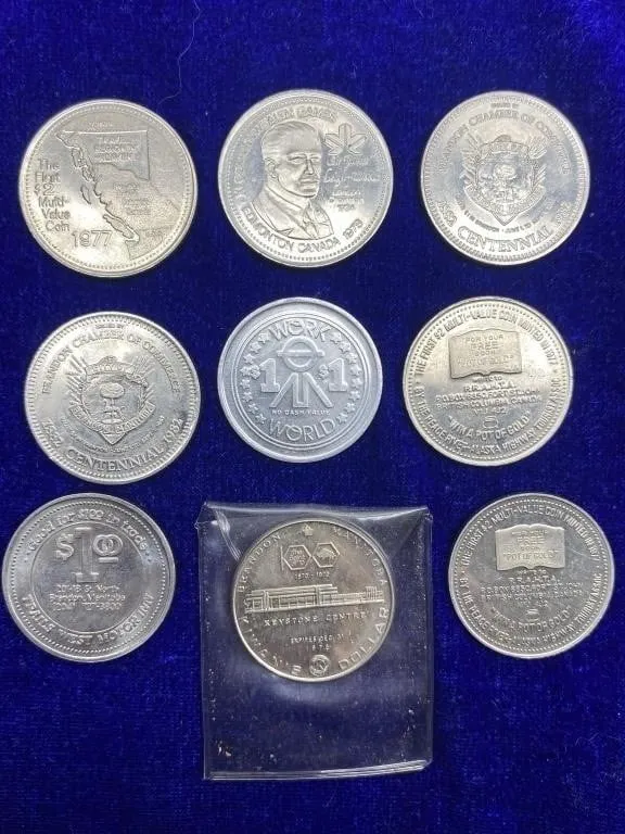 Lot of Canadian Trade Tokens & Commemorative