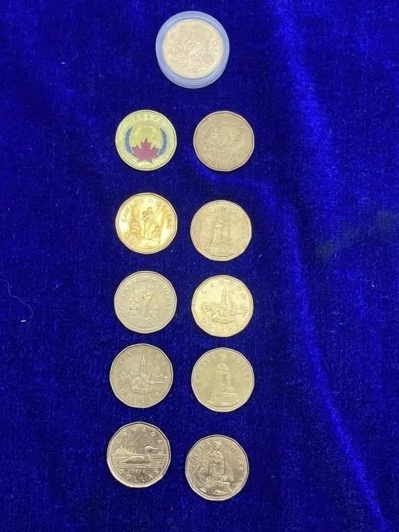 Canada Dollar Coins Collection (11 Coins)