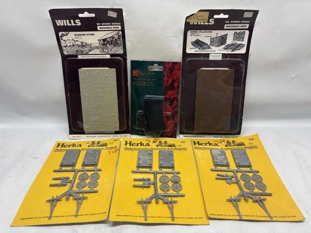 Wills OO Scenic Packs, Herka Kits & Village