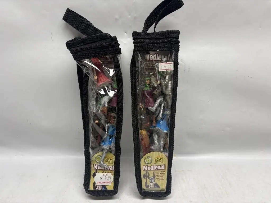 Wild Republic Medieval Nature Tube Figures Lot