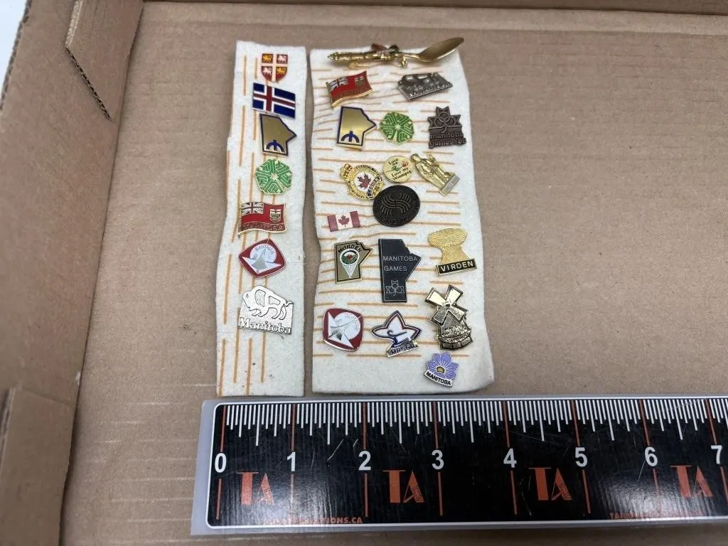 Manitoba & Canada Souvenir Pin Collection with