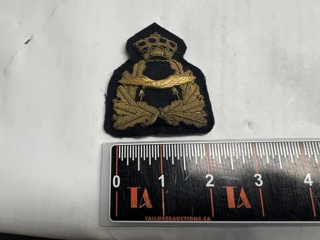 Bullion Wire Crown & Wreath Cap Badge