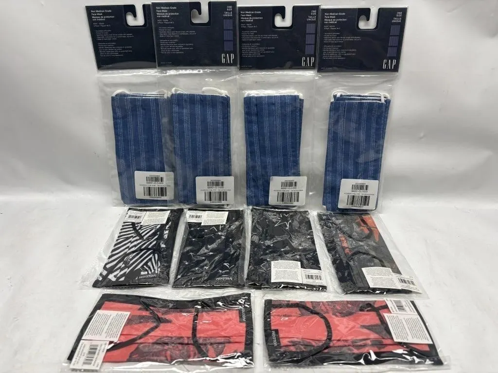Face Masks Lot: GAP & Volcom Assorted Styles