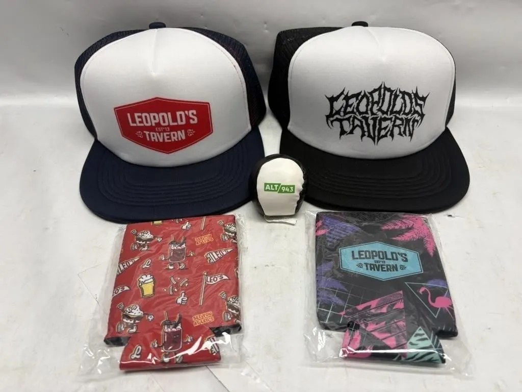 Leopold's Tavern Trucker Hats, Koozies & Hacky