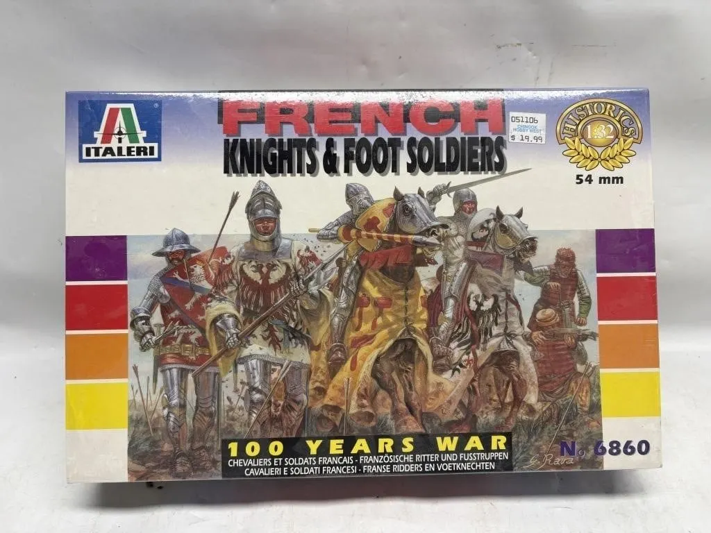 Italeri French Knights & Foot Soldiers 1:32 Model