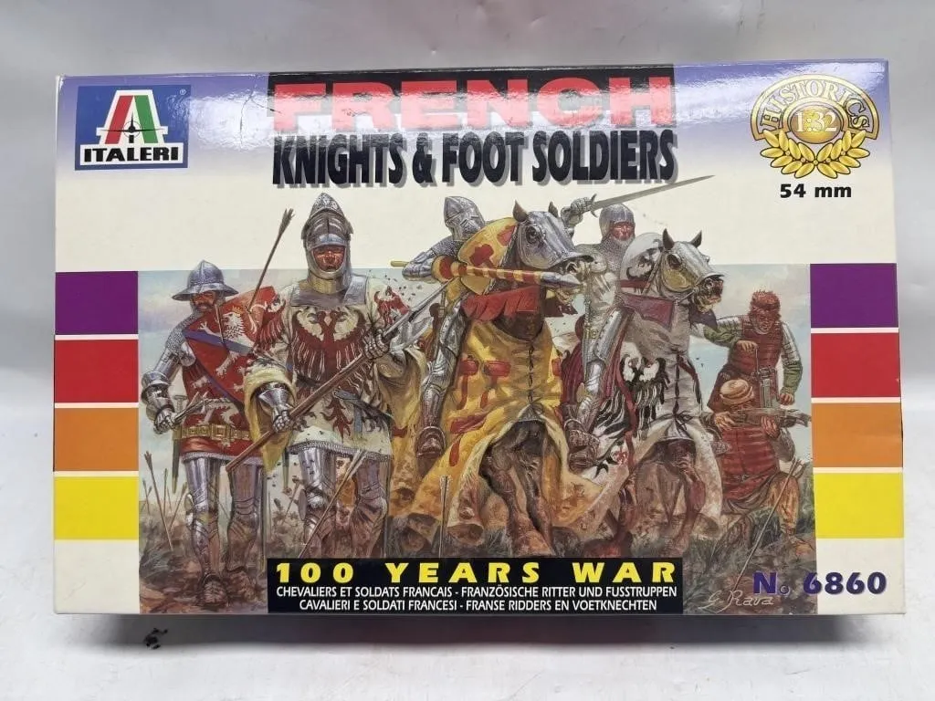 Italeri French Knights & Foot Soldiers 54mm 1:32