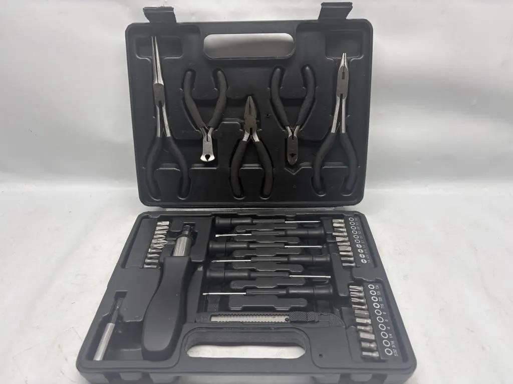 Precision Tool Kit: Pliers, Screwdrivers & Bits