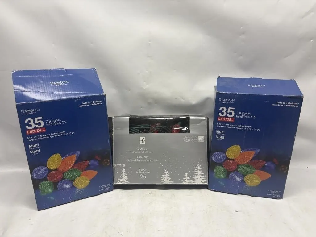 Danson Decor C9 LED Light Sets & PC Pinecone LED