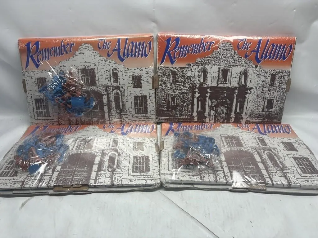 Remember the Alamo Playsets w/ Figures, Lot of 4