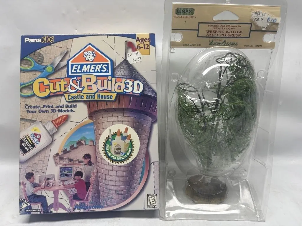 Elmer's Cut & Build 3D Set & Lemax Weeping Willow