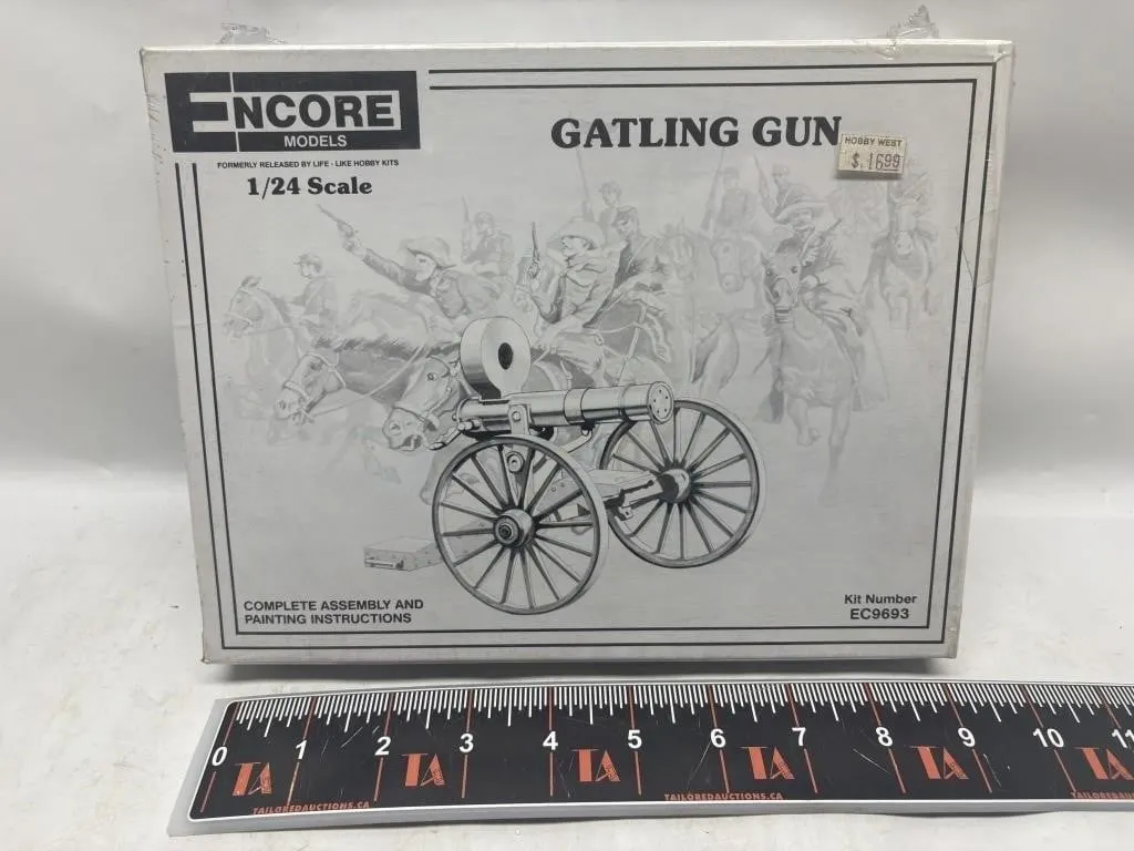 Encore Models Gatling Gun 1/24 Scale Kit EC9693