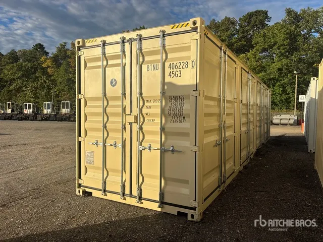 2026 40 ft High Cube Multi-Door one side four doors Storage Container