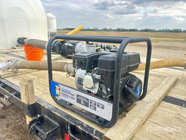 Pattison Manifold/Valves c/w Powerfist 3 hp Water Pump, Hoses