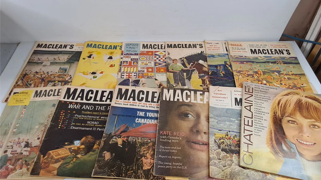 Vintage Macleans & Chatelaine Magazines