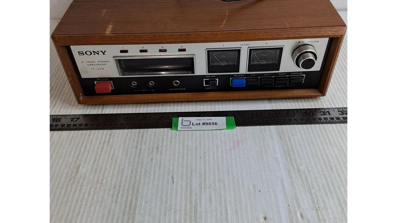 Sony 8 Track Stereo Tapecorder - Untested