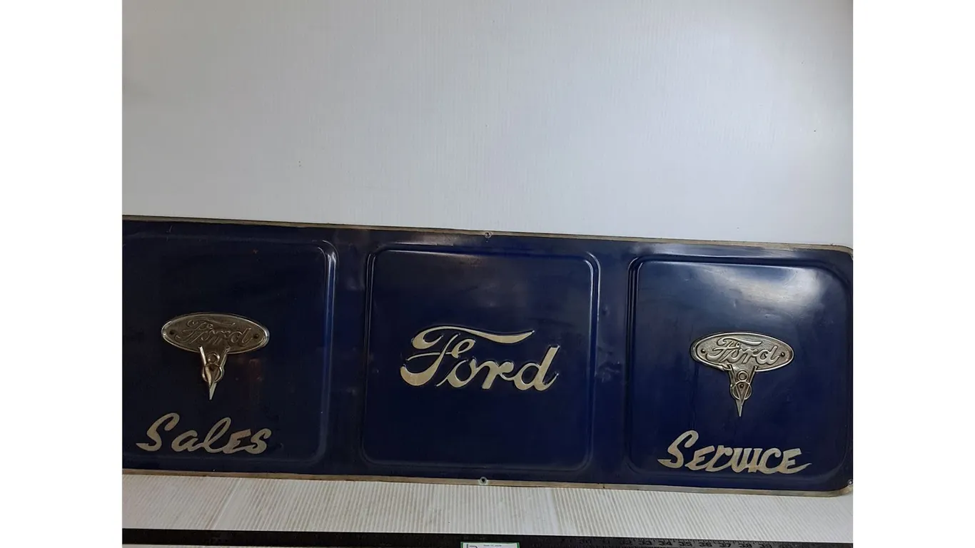 Ford Tailgate Insert Handpainted Sign - 44" x 14", Pickup Only